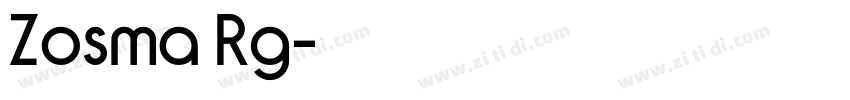 Zosma Rg字体转换